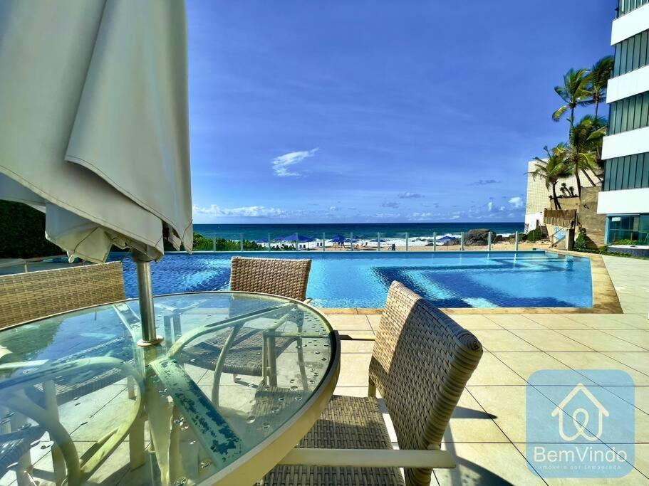 Apartamento Completo Com Vista Mar E Pe Na Areia Salvador da Bahia Exterior foto