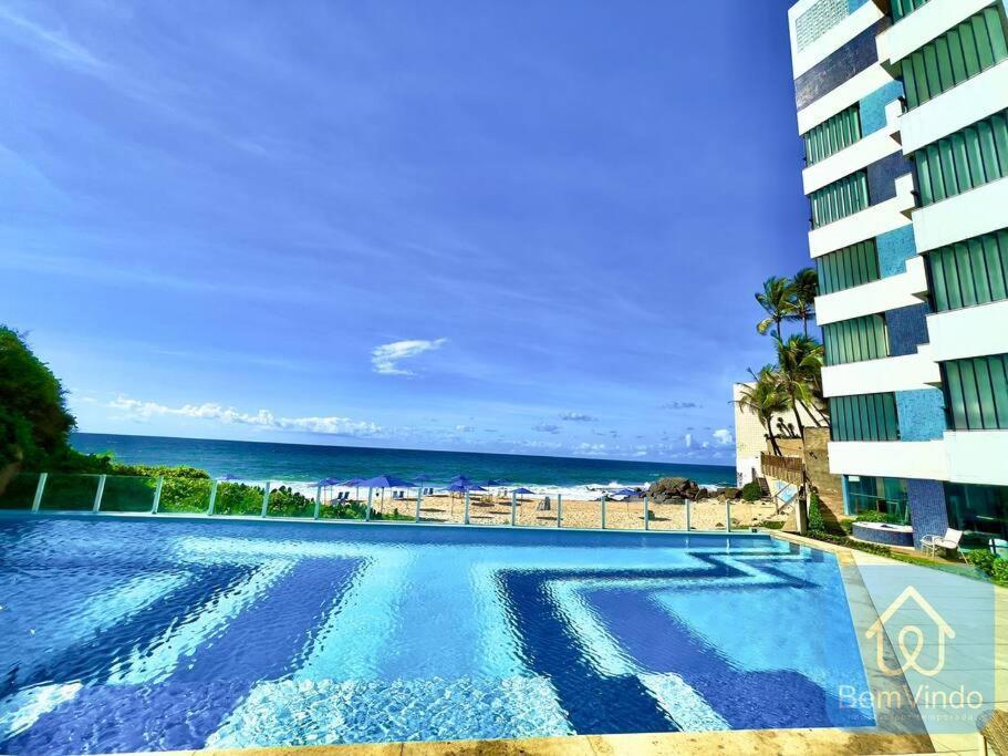 Apartamento Completo Com Vista Mar E Pe Na Areia Salvador da Bahia Exterior foto